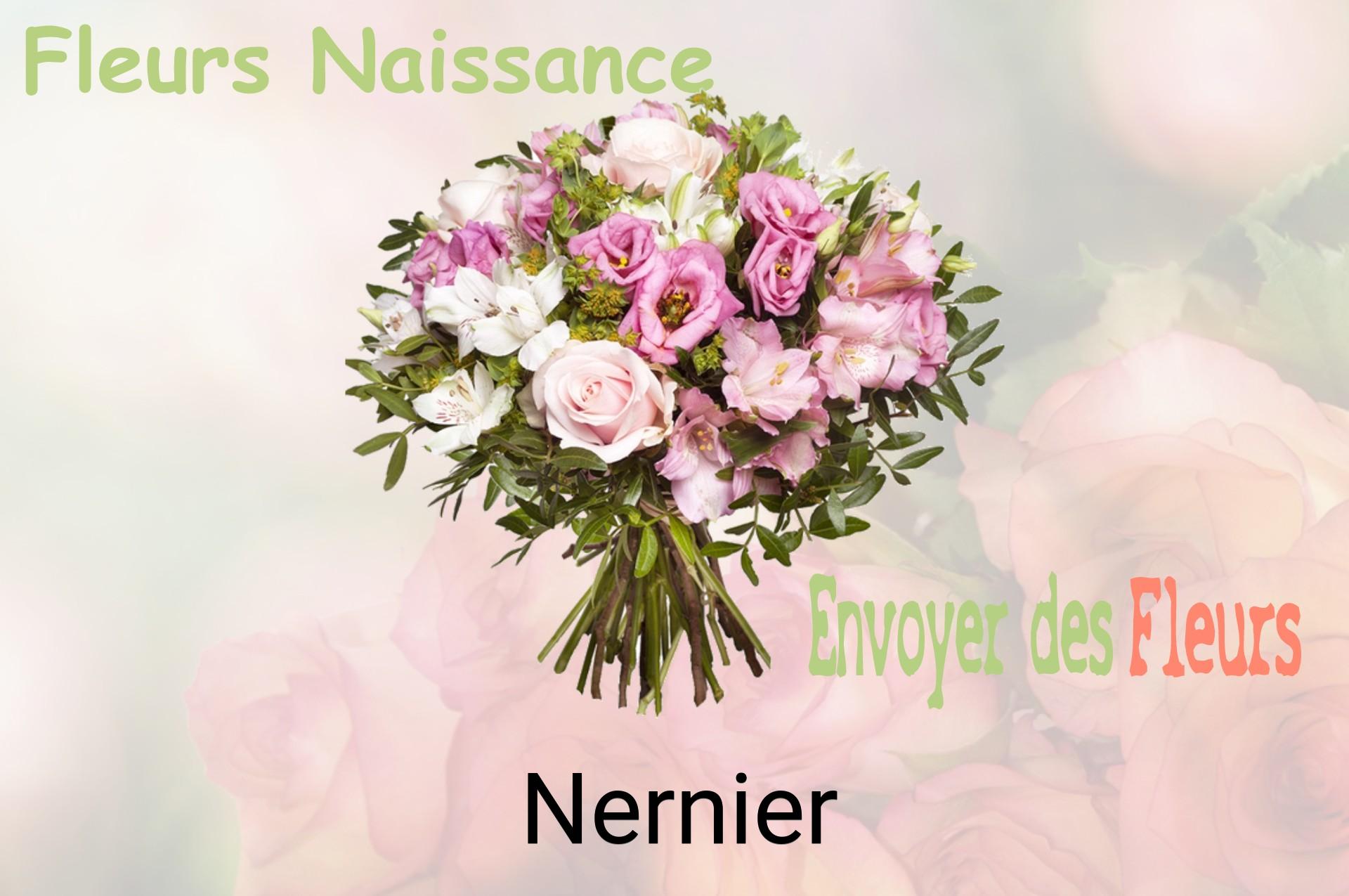 Bouquet de fleurs de naissance livré à Nernier
